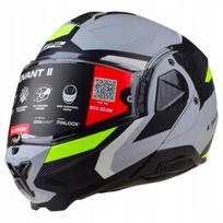 Motociklininko šalmas LS2 FF910 ADVANT II TRIPLE matinė pilka H-V su Pinlock, M dydis