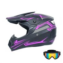 Motociklininko šalmas enduro su akiniais, dydis M (55-56 cm)
