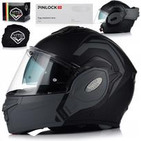 Motociklininko šalmas VITO REVERSE pilkas, modulinis, su Pinlock ir Blend sistema