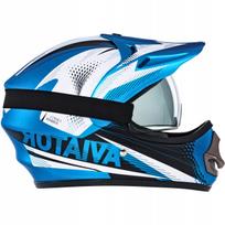 Vaikiška motokroso šalmas, mėlynas, XXS 51-52 cm