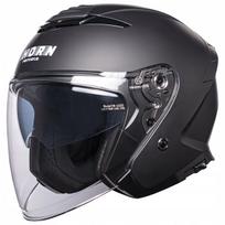 Atviras motociklo šalmas Horn XS (53–54 cm), matinis, ECE 22.06, paruoštas interkomui