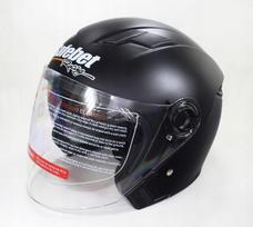 Motociklo šalmas atviras, juodas matinis, BLEND SCOOTER
