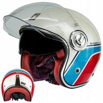 Motociklininko šalmas NOX Neo-Retro Heritage su vėjų stiklu, XS