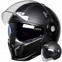 Motociklininko šalmas HORN Space XS (53-54 cm), 4in1, su blenda, antifog stiklu, vieta interkomui