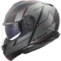 Motociklininko šalmas LS2 FF908 STROBE II CODE, juoda/pilka, dydis L