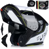 Motociklo šalmas Vito Furio Fluo Mat su Pinlock sistema ir Blend