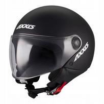 Atviras motociklo šalmas AXXIS SQUARE S SOLID A1, juodas