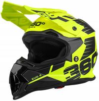 Kalnų dviračio, keturračio ir enduro šalmas, homologuotas EU, 360°, fluo, dydis M