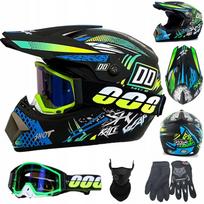 Visureigių ir motociklų pilno veido šalmas, M dydis (55-56 cm)