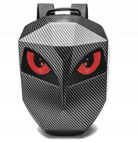 Mokyklinė kuprinė motociklininkui su LED ekranu, talpi, nepralaidi vandeniui, tinka šalmui, Iron Man dizainas