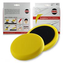 Poliravimo kempinėlė su Velcro, 150 mm, geltona, įbrėžimų šalinimui