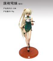 22CM Anime Yosuga no Sora Kasugano Sora Figure China Dress Style Cheongsam Cute Model Toy Girl Gift Collection Ornaments PVC NO box white