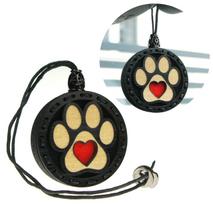 Automobilio kvapas, medinis pakabukas Deconet Black „Paw“