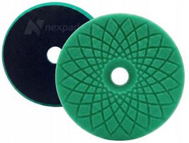 Poliravimo kempinėlė NEXPAD LOTUS PAD su lipduku, 150/25/130 mm, žalia, kieta