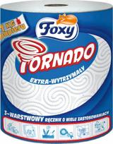 Popieriniai rankšluosčiai FOXY TORNADO, balti, 1 vnt.