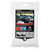 Drėgnos matinės servetėlės automobilių salonui, 24 vnt.