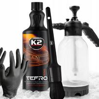 Automobilių plovimo rinkinys K2 Tefro TRF 1 l su putų purkštuvu ir valymo šepetėliu
