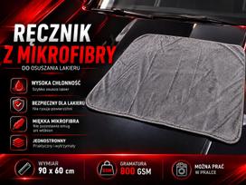 Automobilio džiovinimo rankšluostis NB AUTO, 90x60 cm, 800 GSM, mikropluoštas