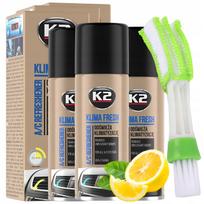 Oro kondicionieriaus valiklis K2 KLIMA FRESH LEMON, 3 vnt., su oro tiekimo valikliu