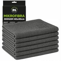 Mikropluošto rankšluosčiai 40x40 cm, 300 g, 6 vnt., poliravimui ir džiovinimui