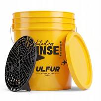 Kibiras su separatoriumi RINSE&WASH ULFUR 20L, geltonas, su dangčiu