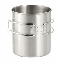 Termo puodelis M-Tac, 450 ml, su sulankstoma rankena, plieninis