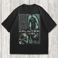 Splinter Cell T-shirt, Sam Fisher Shirt, L gray