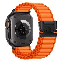 Parachute Straps For Apple Watch ultra 2 band 49mm 46mm 45mm 41mm 42mm 38mm nylon Bracelet IWatch Series 10 9 8 7 3 SE 44mm 40mm S10 42-38 40 41mm oranžinė