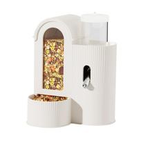 2-in-1 Automatic Food Dispenser Large Capacity Hamster Feeder And Waterer with Water Bottle for Hamster Guinea Pig  Cage Home balta