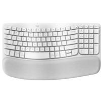 Logitech Wave Keys Ergonomic Wireless Keyboard balta
