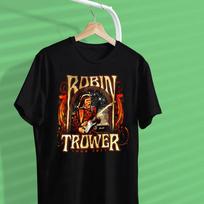 Robin Trower Singer T shirt Tops Tee black Size S-4XL Cotton XL black
