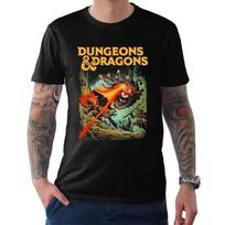 Dungeons & Dragons Strike The Beholder T-Shirt Classic RPG Game Printed Shirt Men Crewneck Cotton Short Sleeve Summer Streetwear M brown