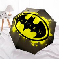 Batman  pattern, automatic folding umbrella, portable and foldable design, 8 ribs, a Christmas or birthday gift. įvairiaspalvis