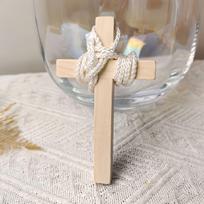 Holy Church Religious Ornament Statue Cross Wood Crucifix Standing Jesus Wall Wooden Religious Christian Table Decoration Gifts gray