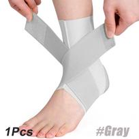 1Pcs Ankle Brace For Sprained Ankle Plantar Fasciitis Support Achilles Tendonitis Pain Relief For Women Men S pilka spalva