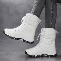 Outdoor snow boots sports tube foot warmer cotton shoes thickened with cotton to keep warm, casual and non-slip 36 balta