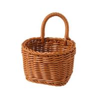 Rankų darbo pintas laikymo krepšys Boho kabinamas krepšys su rankena Rustic laikymo krepšys gėlėms, vaisiams, daržovėms, virtuvės produktams