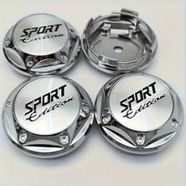 4/pcs Heavy Duty ABS Wheel Hub Cap Sport Style Wheel Center Cover Scratch-resistant Car Decoration Accessories Compatible with Multiple Car Models 4pcs gray