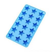 Star-Shaped Ice Cube Tray Food-Grade Silicone Ice Mold for Chocolate Candy Easy-Release Heat-Resistant Baking Tool for Home Party karališkos mėlynos spalvos