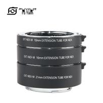 EXT-NEX Three-Section Extension Tube (10+16+21MM) for Sony E-Mount Mirrorless Cameras - Macro Adapter 30mm and below gray
