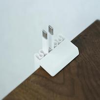 3D Printed Cable Organizer Clip for Desk Multi Slot Charging Cable Holder USB Cord Management Desk Edge Cable Holder for Home Office 1 white desktop cable clip white