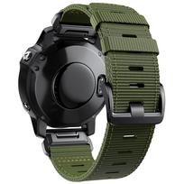 QuickFit 22mm 26mm Nylon Strap For Garmin Fenix 7 7X 6X Pro/Epix Pro Gen 2 51mm 47mm/Fenix6 5Plus 5XPlus Braided Watchband QuickFit 22mm žalia