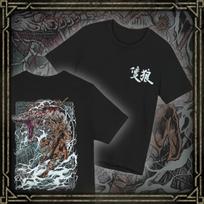 Sekiro Shadows Die Twice Dvipusis Grafinis Marškinėlis Vyrams Moterims Samurajus Vilkas Žaidimas Streetwear Fa M gray
