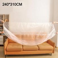 Transparent Disposable Dust Covers Elastic Plastic Dust Film New Protector Cover  Home Renovation 240*310CM