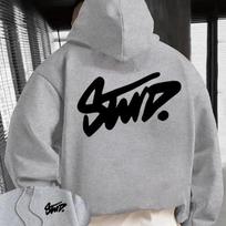 New cross-border men's hoodie, trendy brand printed American style, loose fit, fashionable sweatshirt for autumn and winter. S balta