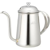Kalita Kavos puodas Nerūdijančio plieno 700ml Siauras snapelis Tiesiai ant ugnies Pagaminta Japonijoje SS arbatinukas 700 #52272 Lašintuvas Arbatos gamintojas Serveris Miežių arbatos vanduo Retro Mielas white