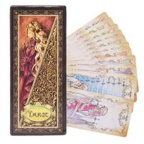 78pcs Tarot Cards for Beginners English Edition Tarot Decks Oracle Cards Party Table Game Fun Board Game Divination Oracle Deck beige