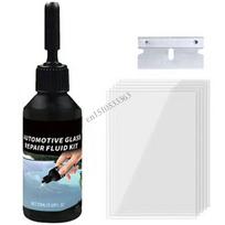 090E Windshield Crack Repair Fixing Complete Set Resin Curing Film Blade Included China Mainland black