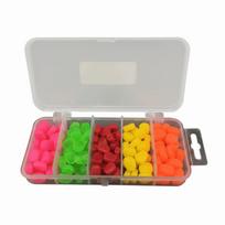 100PCS PVC Soft Corn Kernel 5 Vibrant Colors Hinged Lures Floating Baits  Freshwater Fishing 100PCS