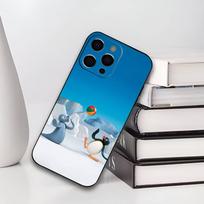 P-Pingu Cute P-Penguin Phone Case For IPhone 17,16,15,14,13,12,11,Plus,Pro,Max,Plus,XS,soft case Black silicone iPhone14Plus blue